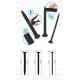3-teiliges Dilatoren-Set „Screw“, Ø 0,6 cm, 1 cm, 1,3 cm