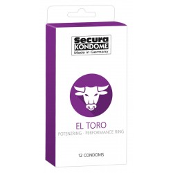 Kondome »El Toro« mit Potenzring, 12er