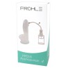 Realistische Penispumpe PROFESSIONAL transparent, mit Kolbengriffpumpe
