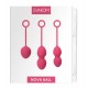 Liebeskugeln »Nova« im 3er-Set, 49g, 75g, 95g, pink