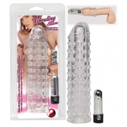 Penishülle mit Vibration, genoppt