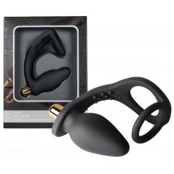 Analplug »Ro-Zen« mit Penisring und 7 Vibrationsstufen, schwarz