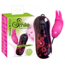 Vibroei »Funky Rabbit«, 7 cm, mit 7 Vibrationsrhythmen, pink