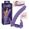 Umschnalldildo »Double Delight«, mit Vibro-Penisring, 17 cm