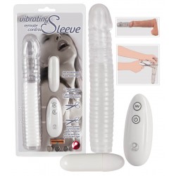 Penishülle mit Vibro-Ei, 7 Vibrationsmodi, transparent