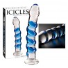 Glasdildo »Icicles No. 5« mit Reizspirale, 18,4 cm