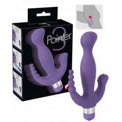 Doppelvibrator »3 Pointer« mit Perineum-Stimulator und Klitorisreizer