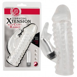 Penishülle mit Klitorisreizer und Vibro-Ei