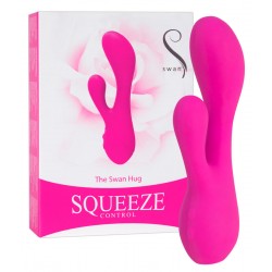 Vibrator »The Swan Hug«, 16,5 cm, mit Squeeze-Me-Technologie, pink