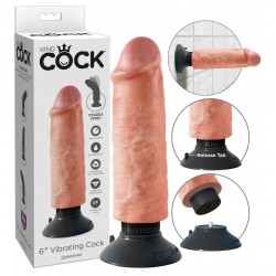 Naturvibrator »Vibrating Cock« mit abschraubbarem Saugfuß, 15,5 cm