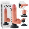 Naturvibrator »Vibrating Cock with Balls« mit abschraubbarem Saugfuß, 18 cm