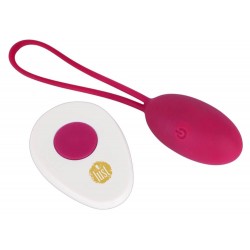 Vibroei mit Fernbedienung, wiederaufladbar, pink
