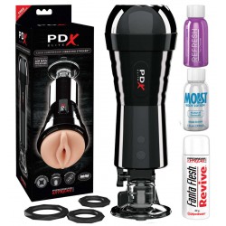 Masturbator »Cock Compressor Vibrator« mit Vibration und Saugfunktion, wiederaufladbar