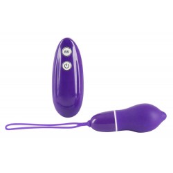 Vibroei mit kabelloser Fernbedienung, lila