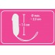 Vibroei mit kabelloser Fernbedienung, pink