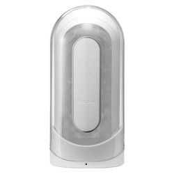 Masturbator »Flip Zero«, 18 cm, mit 5 Vibrationsstufen und reizstrukturiertem Lustkanal, weiß