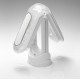 Masturbator »Flip Zero«, 18 cm, mit 5 Vibrationsstufen und reizstrukturiertem Lustkanal, weiß