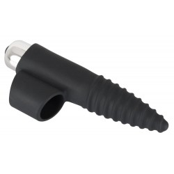 Fingervibrator aus Silikon, gerillt