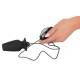 Tunnel-Analplug mit Vibro-Stopper, 10 cm, befüllbar