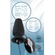 Tunnel-Analplug mit Vibro-Stopper, 10 cm, befüllbar