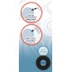 Tunnel-Analplug mit Vibro-Stopper, 10 cm, befüllbar