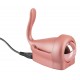 Vibroei »Belou« mit Klitorisreizarm, 4 Vibrationsmodi und Funkfernbedienung, wasserfest, rosa