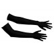Handschuhe aus Stretch-Satin, schwarz
