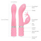 Rabbitvibrator »Kinky« mit G-Punkt-Spitze und Swarovski®-Kristall