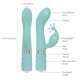 Rabbitvibrator »Kinky« mit G-Punkt-Spitze und Swarovski®-Kristall
