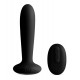 Analplug „Primo”, 12 cm, mit Vibration und Fernbedienung, schwarz