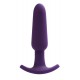 Analplug »Bump«, 12,8 cm, mit Vibration, lila