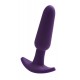 Analplug »Bump«, 12,8 cm, mit Vibration, lila