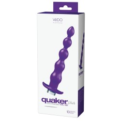 Analkugelstrang »Quaker Plus«, 21 cm mit Vibration, lila