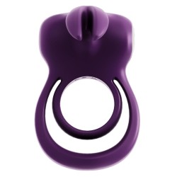Vibro-Penis- und Hodenring „Thunder Bunny“, lila