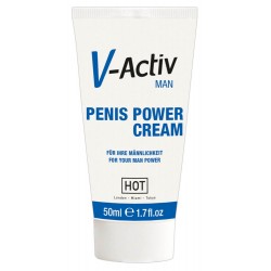 »V-Activ Penis Power Cream«, mit ätherischen Extrakten, 50 ml