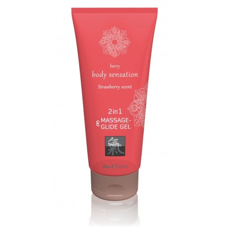 Massage & Glide Gel 2 in1 Strawberry Scent