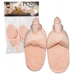 Hausschuhe »Plüsch-Penis«, passend bis Größe 40