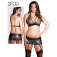 Leder Top-Set