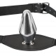 Leder-Riemen mit 3 Penisringen und abschraubbarem Analplug