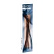 Peitsche aus Leder mit Holzgriff, 62 cm lang