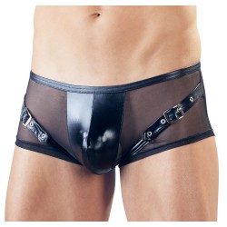 Pants aus Powernet und Wetlook, schwarz