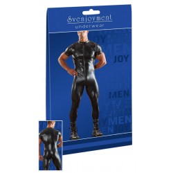 Wetlook-Overall mit 3-Wege-Zip