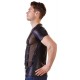 Shirt im schwarzen Mattlook/Powernet und Ringen
