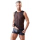 Muskelshirt aus schwarzem Powernet