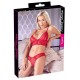 BH plus Slip aus floraler Spitze