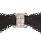 3-teiliges Hebe-Set mit Strass, schwarz