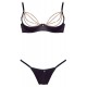 Hebe plus String mit goldfarbenen Strassketten