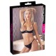 Hebe plus String mit goldfarbenen Strassketten