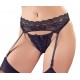 String und Straps schwarz