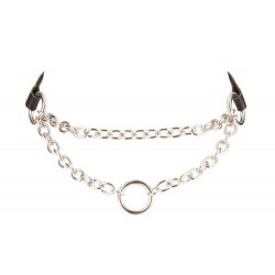 Halskette mit Zierring, 31 cm Gesamtlänge